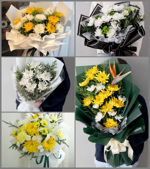 贵州毕节市黔西县花溪乡挖陇村白事花束代送